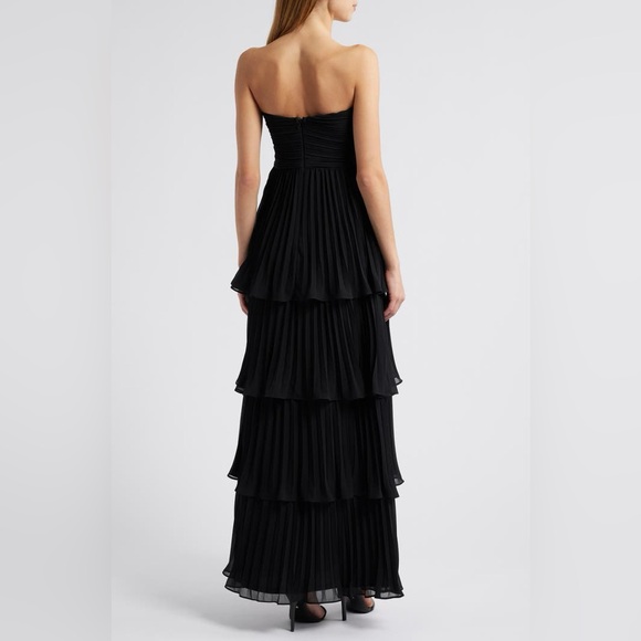 LULUS SERIOUSLY SENSATIONAL BLACK STRAPLESS MAXI DRESS NWT - Picture 6 of 15